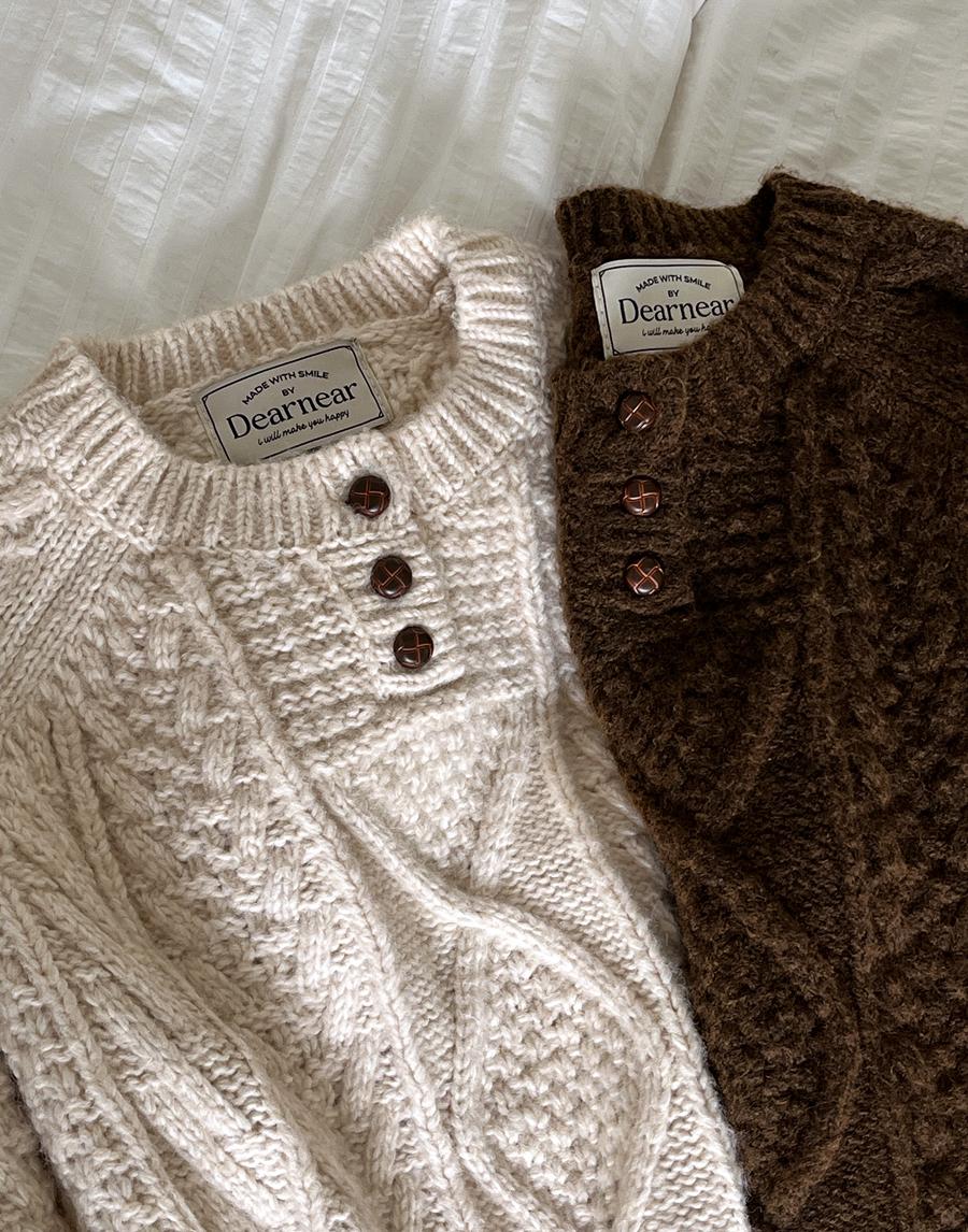 우드 소프트 케이블니트