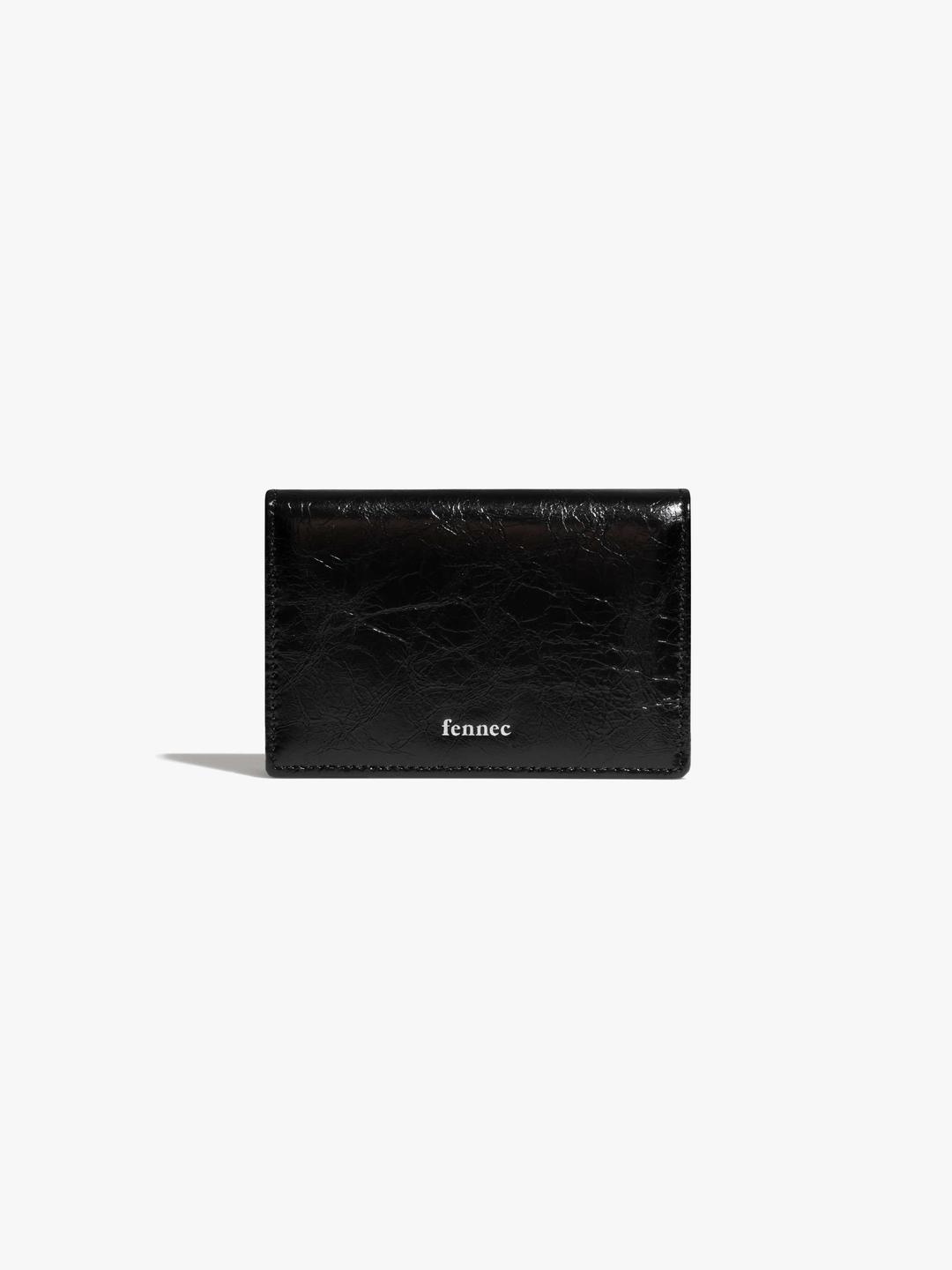CRINKLE NAME POCKET - BLACK
