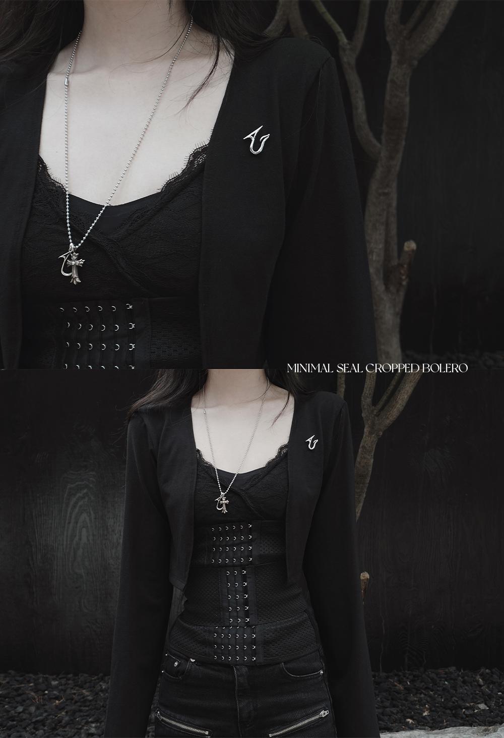 [MADE] minimal seal cropped bolero
