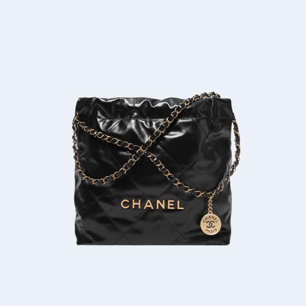 샤넬 22백 스몰 블랙 금장