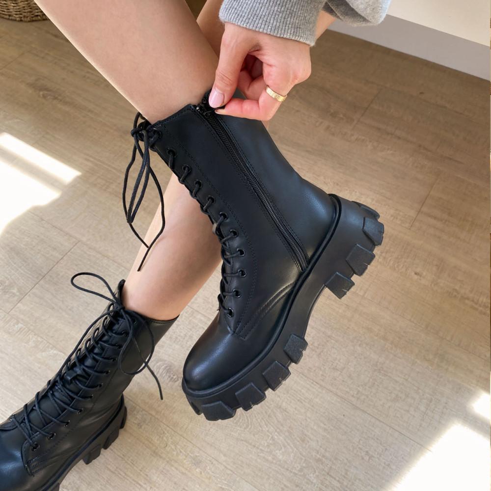 [~260빅사이즈] 5.5cm Air 미들 레이스업 워커 부츠 (숏/미들/롱)