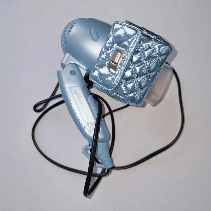 I Coin Purse Metallic Blue