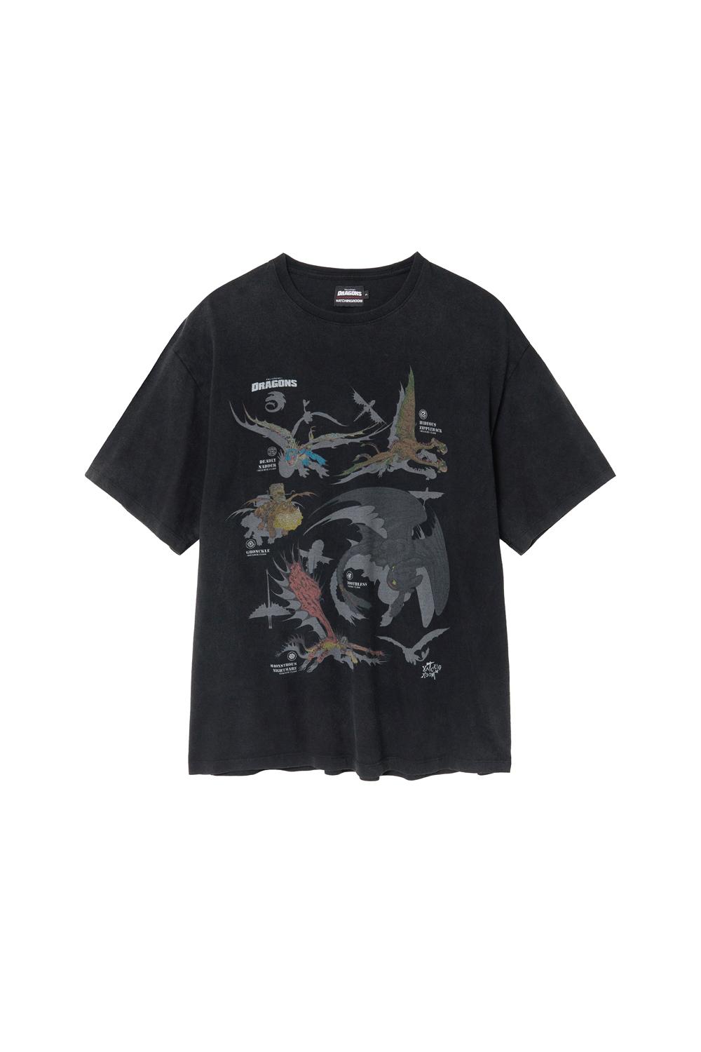 Dragons Tee Vintage Black