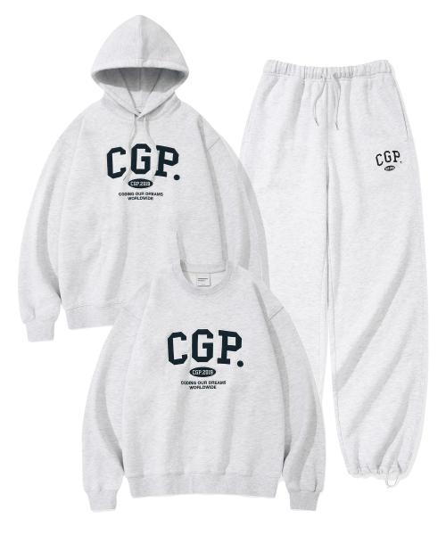 [SET] [후드티 OR 맨투맨 선택] CGP 아치 로고 셋업_라이트그레이