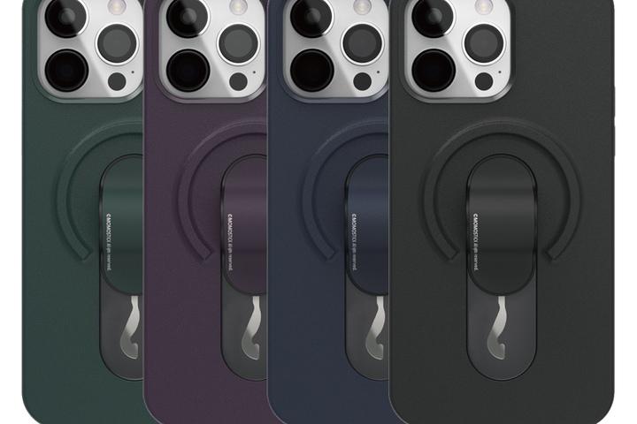 아이폰 13 프로 맥스 맥그립 맥세이프 PU 케이스 휴대폰 그립