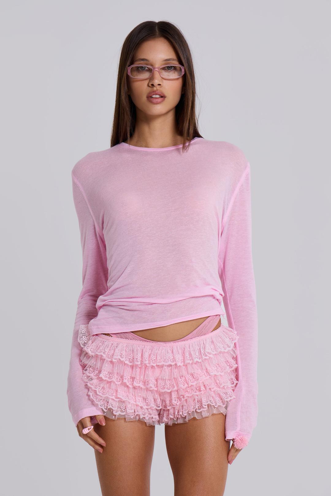 Pink Mist Long Sleeve Top - XXS / Pink