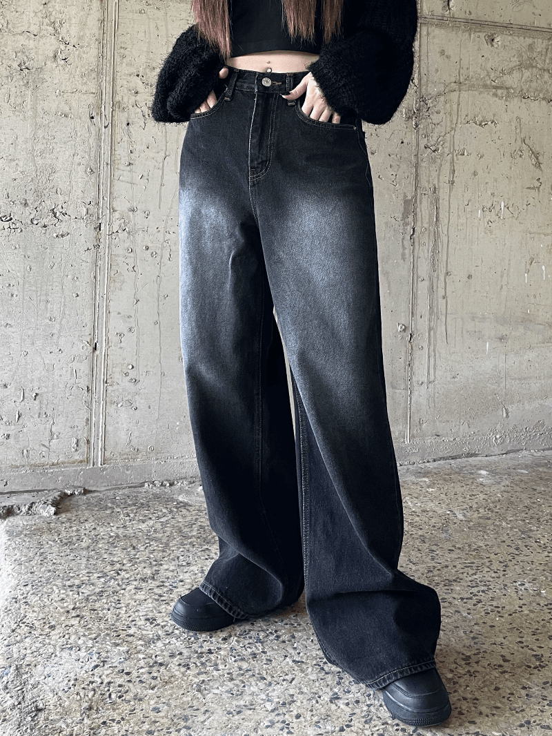 Tidy Wide Denim Pants