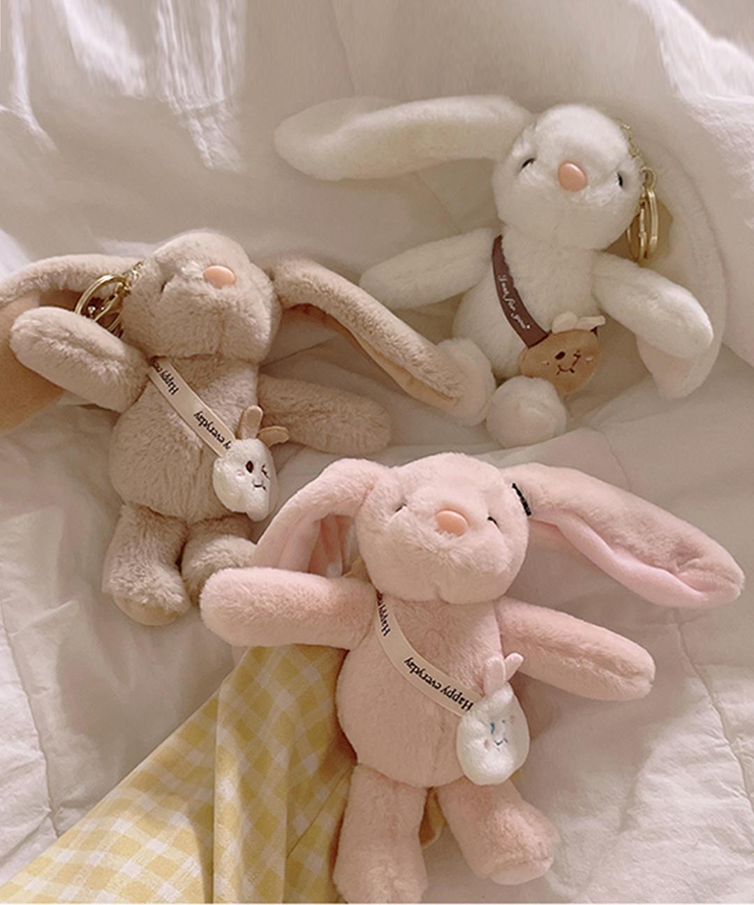 토끼 래빗 인형 가방걸이 키링 열쇠고리