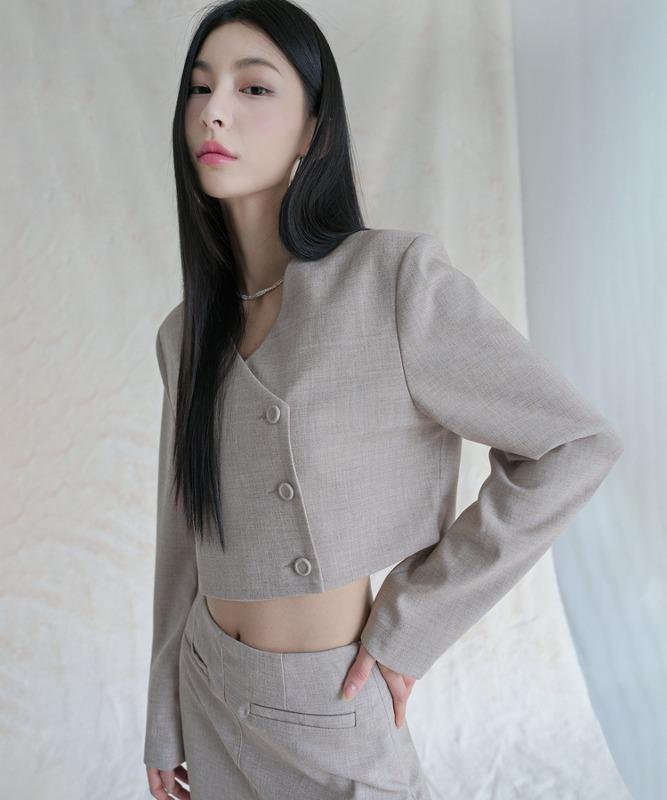 Karin Crop Jacket BEIGE