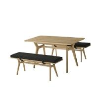 프리코 4인 식탁세트 1400_벤치2EA