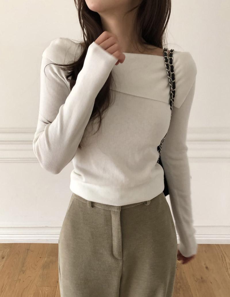 가내스라 [단독진행] 보이스 오프숄더 니트 (3color)