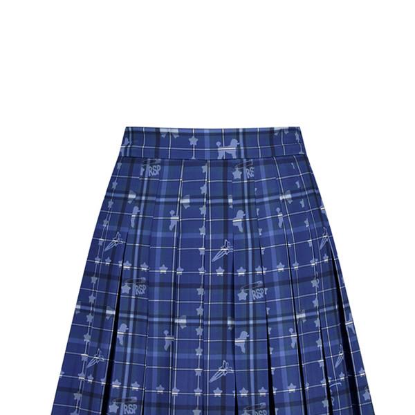 blue rsp check skirt