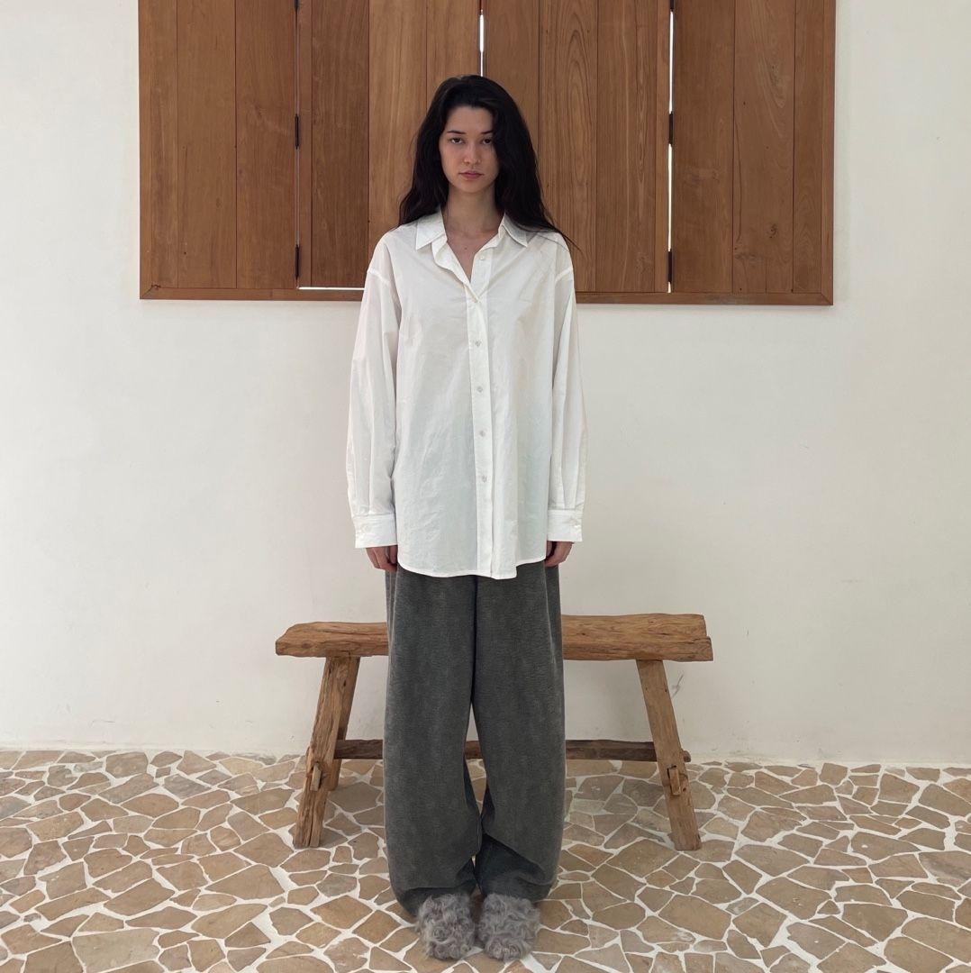 [THEHAUSRYOO] [유튜버 PICK] Banding Pants in Vintage Knit GR