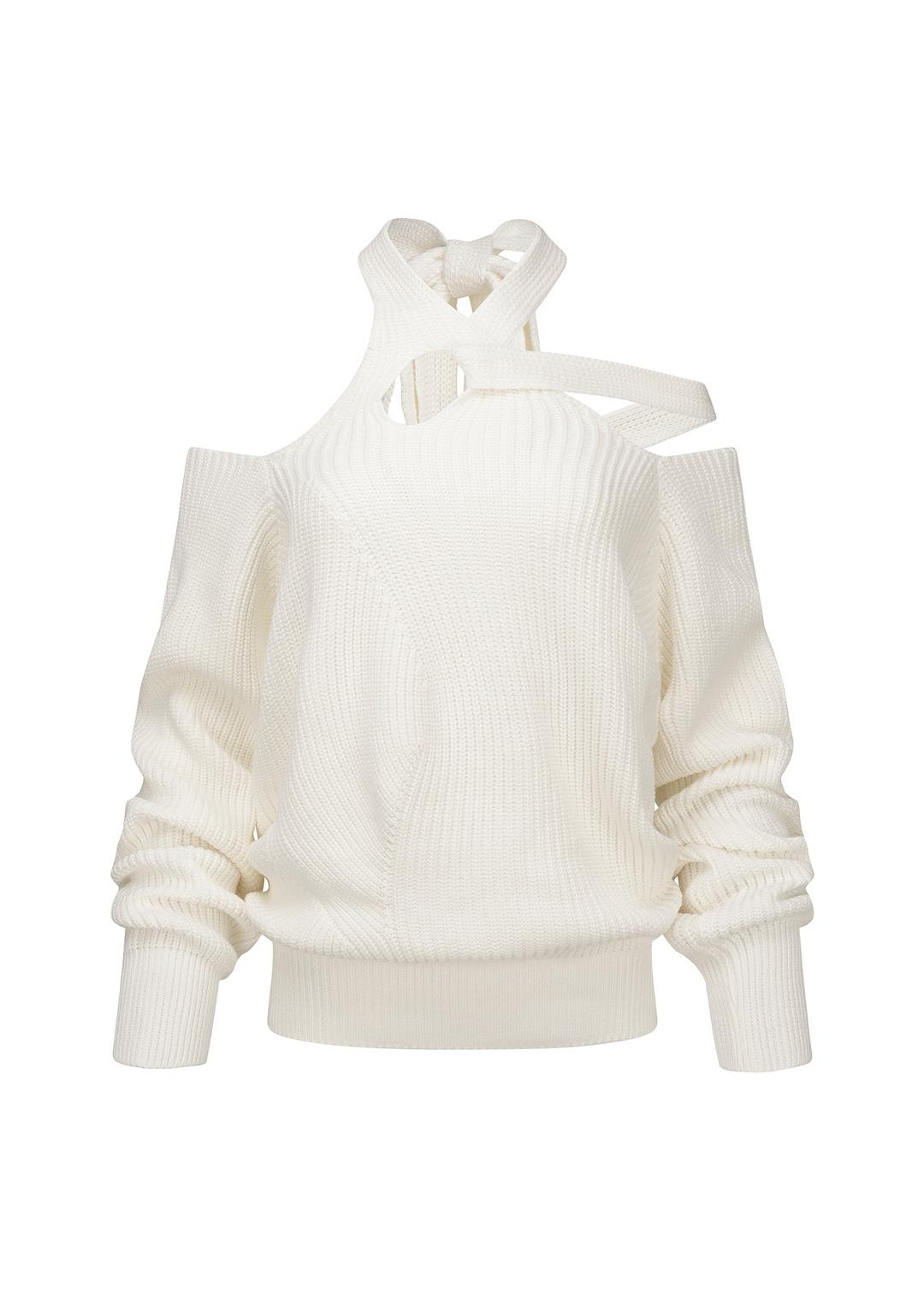 나체 HALTER STRAP KNIT (IVORY)