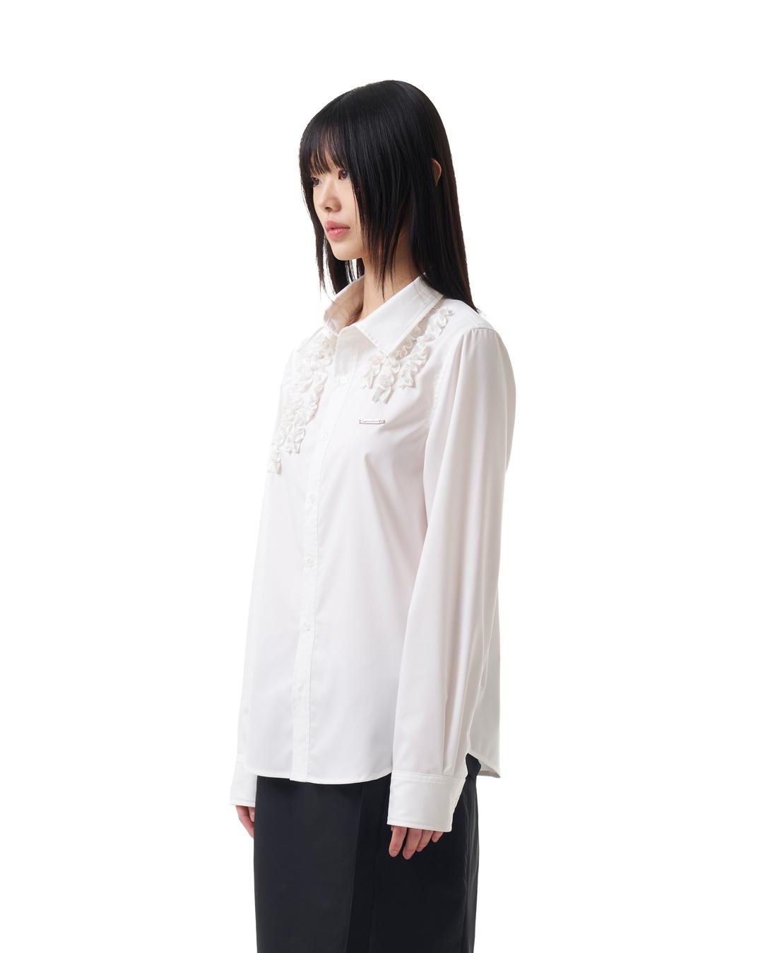 (04.08 예약 배송) Frilled Shirts (White)
