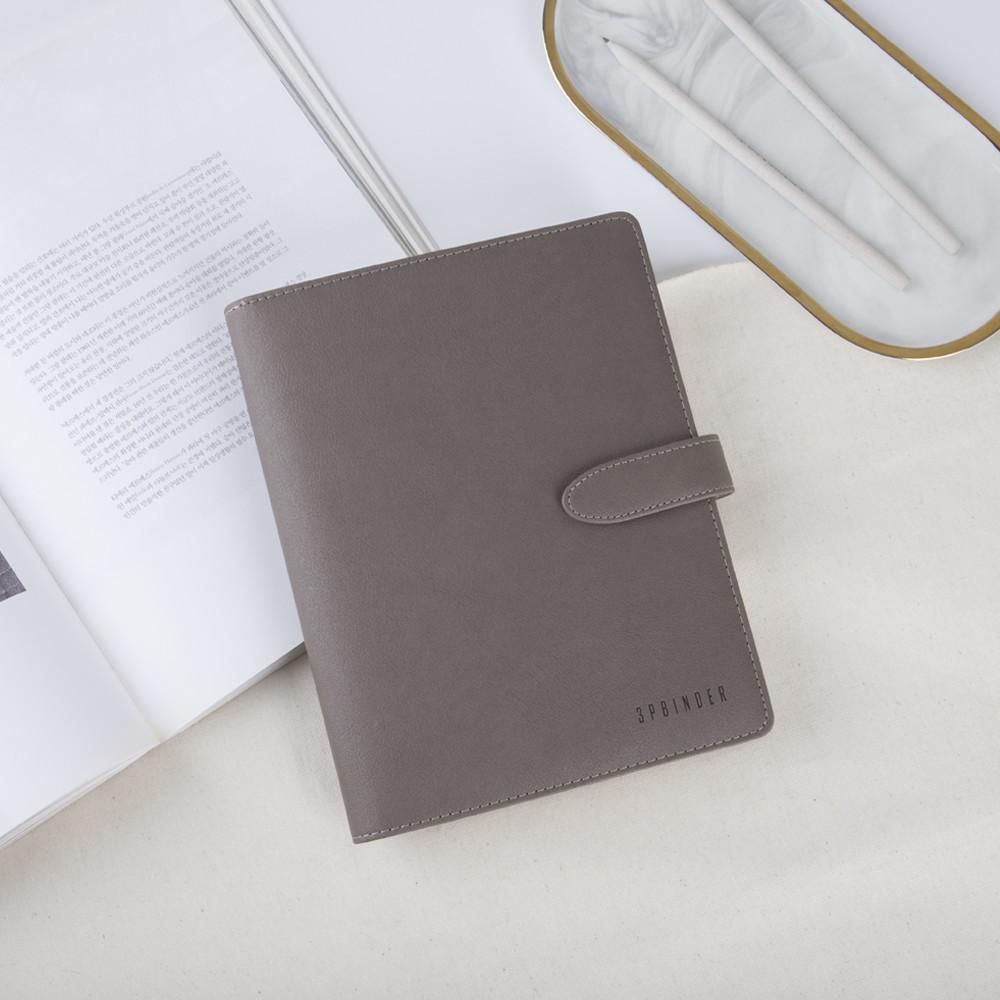 3P바인더 베이직 바인더 커버 A5 20공 인조 가죽 다이어리 플래너