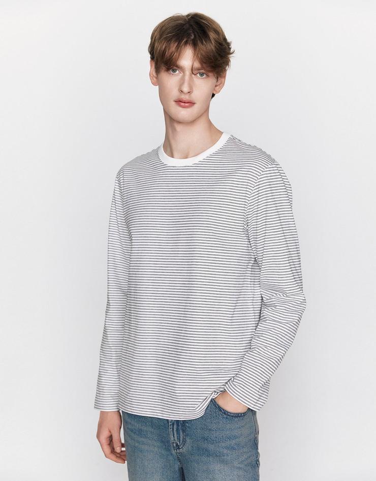 NEW 스트라이프 긴팔 티셔츠 (퍼펙트티)