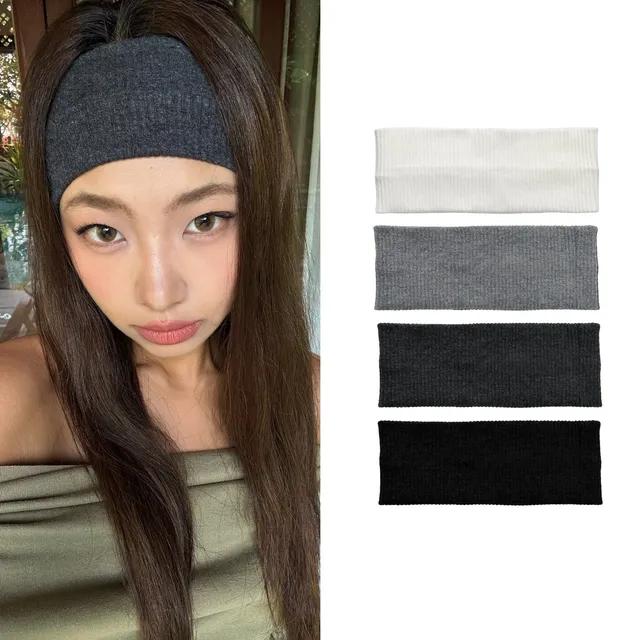 [당일출고] 1+1할인 골지 와이드 헤어밴드 (y2k 밀레니엄 트레이닝룩 바캉스 휴양지룩)