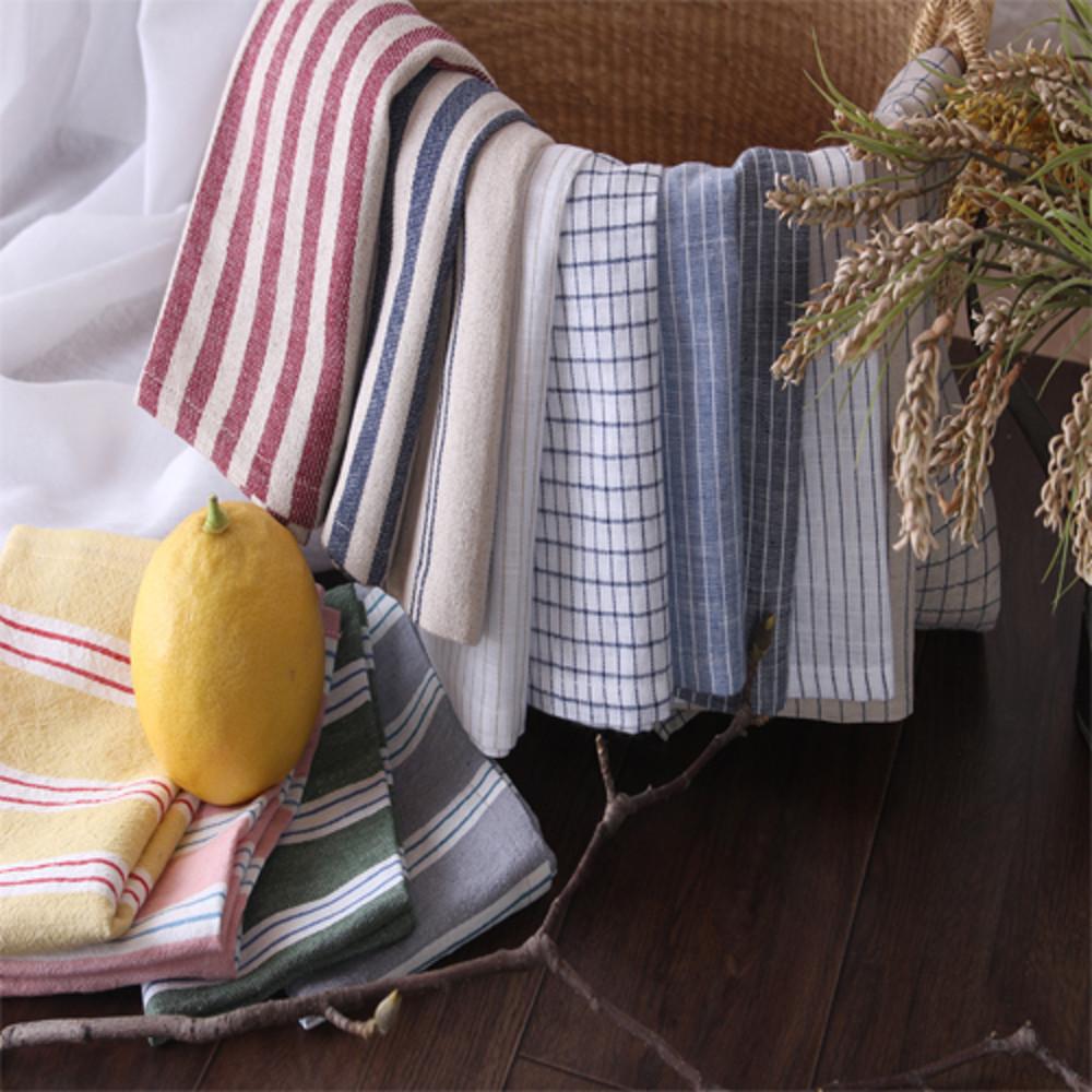 불로홈 린넨 면 거즈 키친크로스 행주 소창 워싱 요루 거즈 타올 워싱