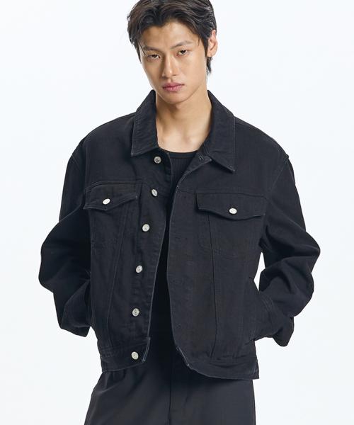 STANDARD DARTS DENIM JACKET (BLACK)