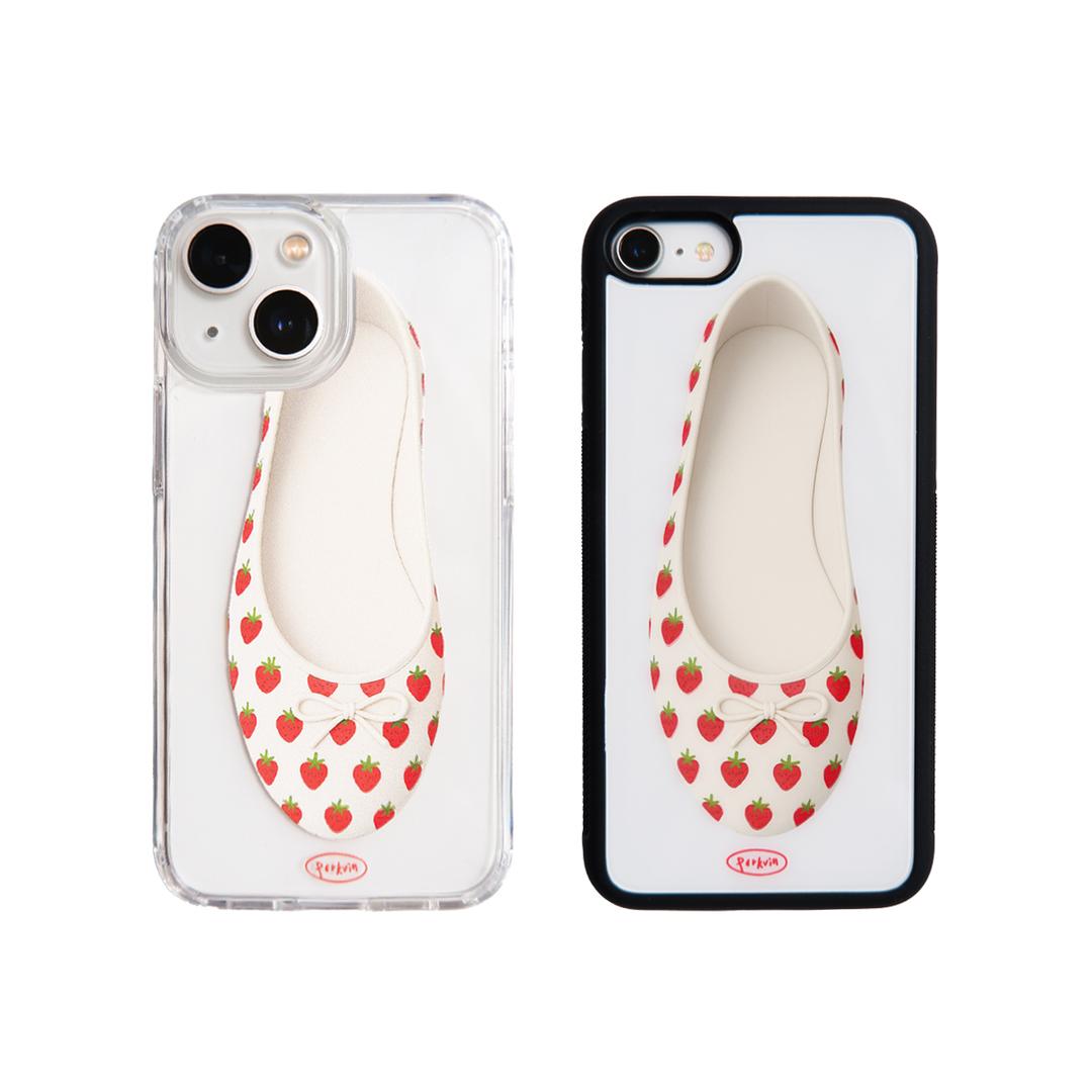 strawberry shoes case (Jellyhard/Glass)