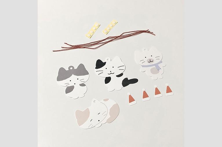 [우이] 크리스마스 고양이 오너먼트