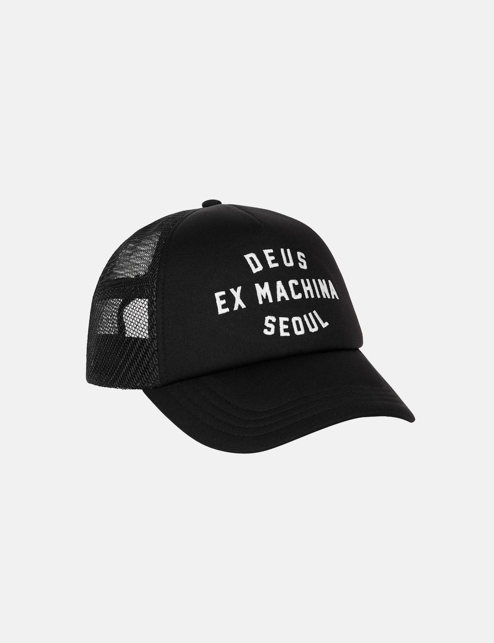 Seoul College Address Trucker_Black