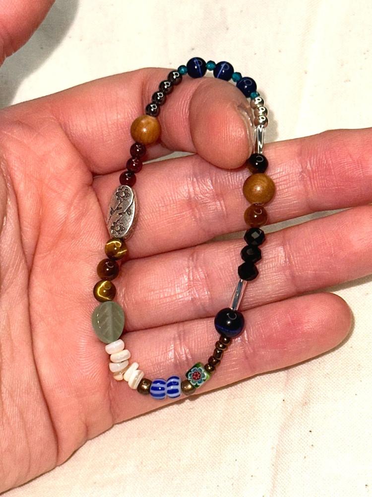 [너뜨] 들꽃과 나뭇잎 팔찌