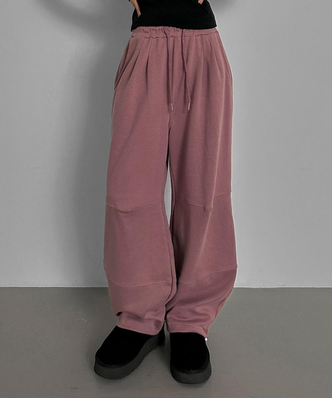 (UNISEX) 로라 백 버튼 트레이닝팬츠