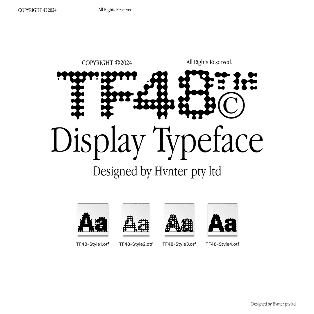 TF48 Typeface — hvnter.net