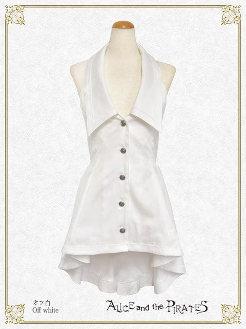 Spooky Spiderweb printed Vest - オフ白 White