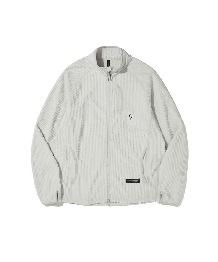 CALORA FLEECE FULL ZIP_WHITE