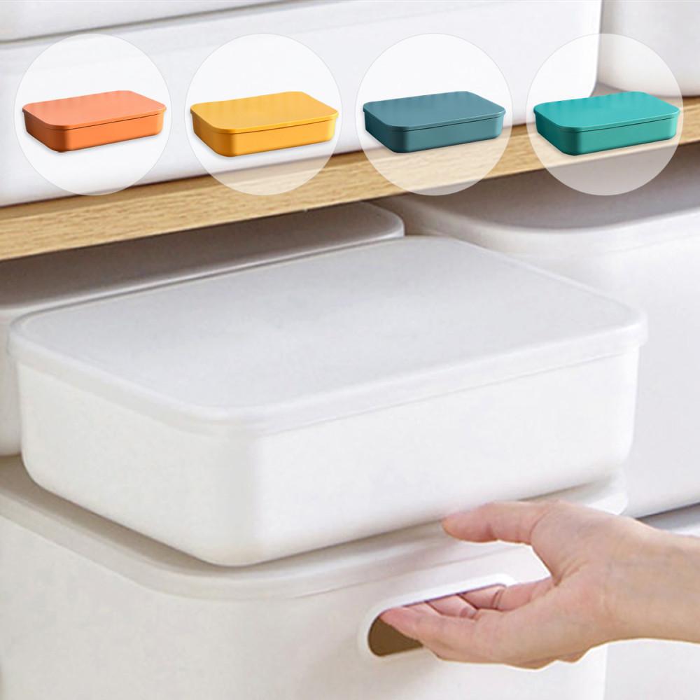 펜트리 수납 정리함 수납함 주방 싱크대 메가 컬러 리빙박스-수납형 소(뚜껑O)