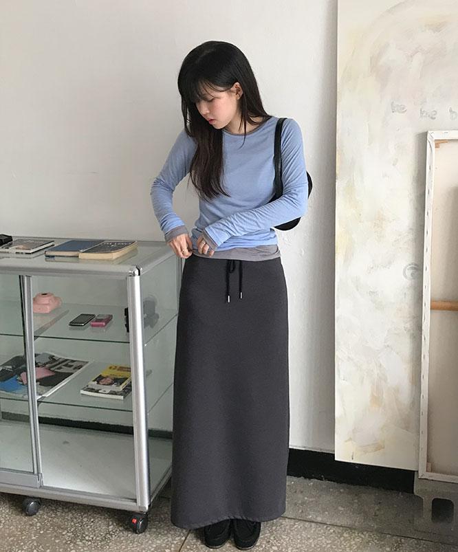 니어웨어 [겨울신상⛄] 인시 맥시 롱스커트 (3color)