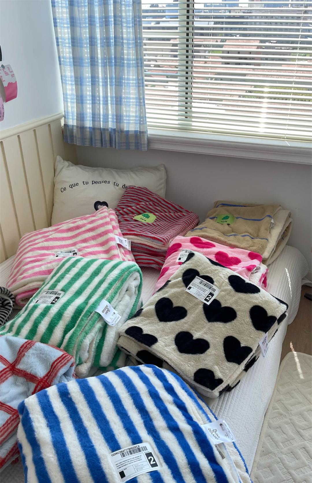 벨벳 페이크퍼 9type 겨울 보온 무릎 담요