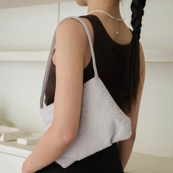 Piana jacquard bag _ silver