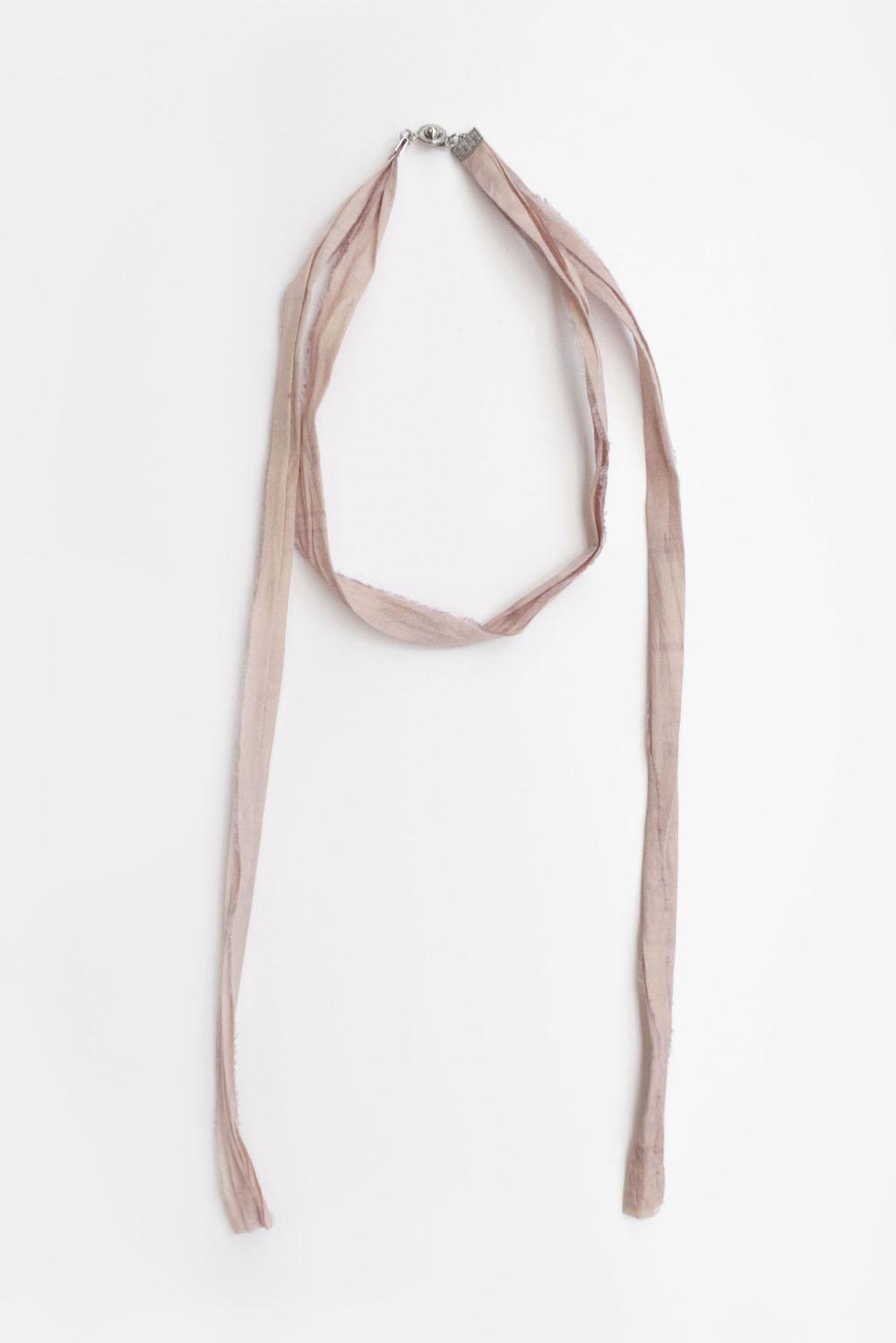 Tie Lace Necklace - Vintage Pink