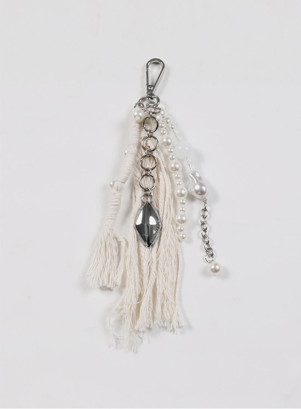 [w-keyling-002] 엘립스 심볼 키링 - 화이트