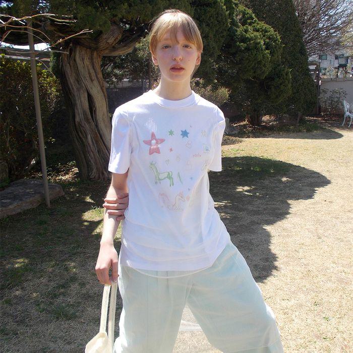 CRAYONS T-SHIRT WHITE