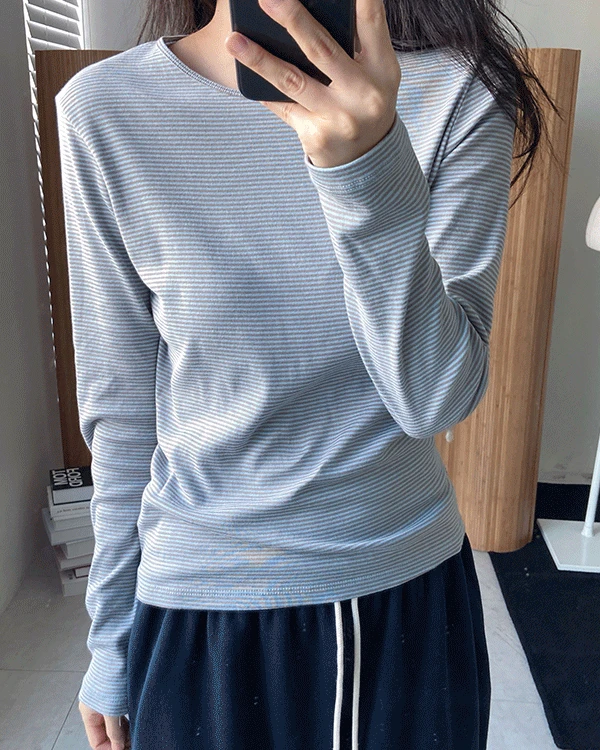 25FW 윈터 스트라이프 베이직티