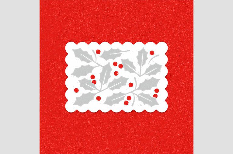 [무톳] snow and mistletoe card