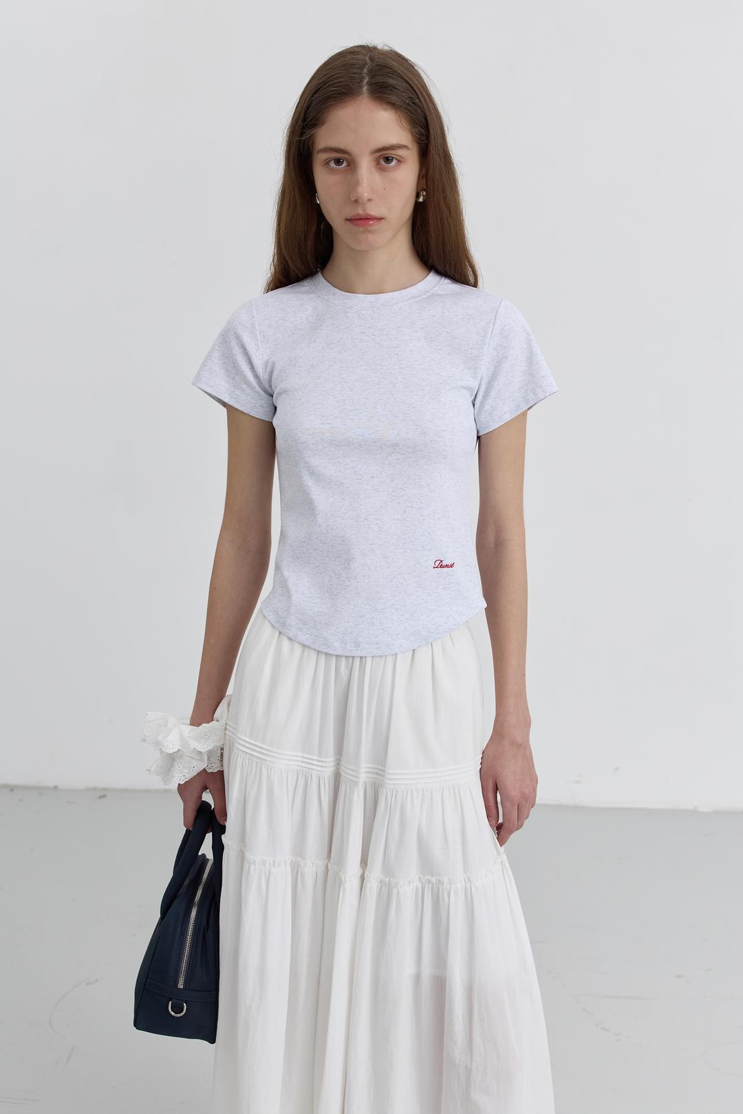 던스트 CURVED HEM T-SHIRT