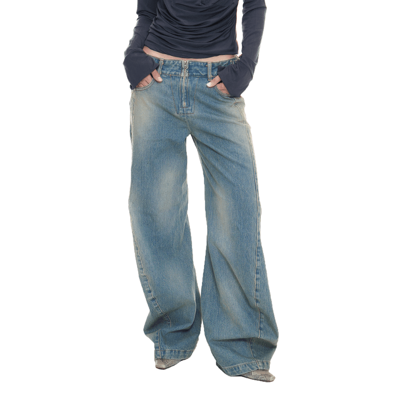 DRAPED DENIM (VINTAGE BLUE)