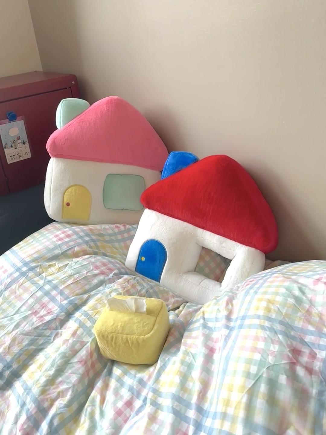 수심 House Tissue Cushion 하우스 티슈 쿠션 유니크 화장지 파우치