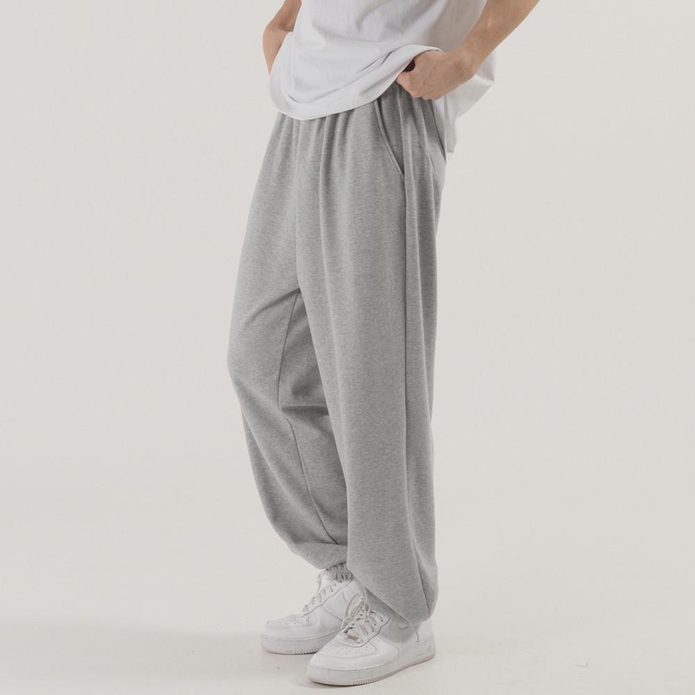 클래식 와이드 조거 스웨트팬츠 (melange)
