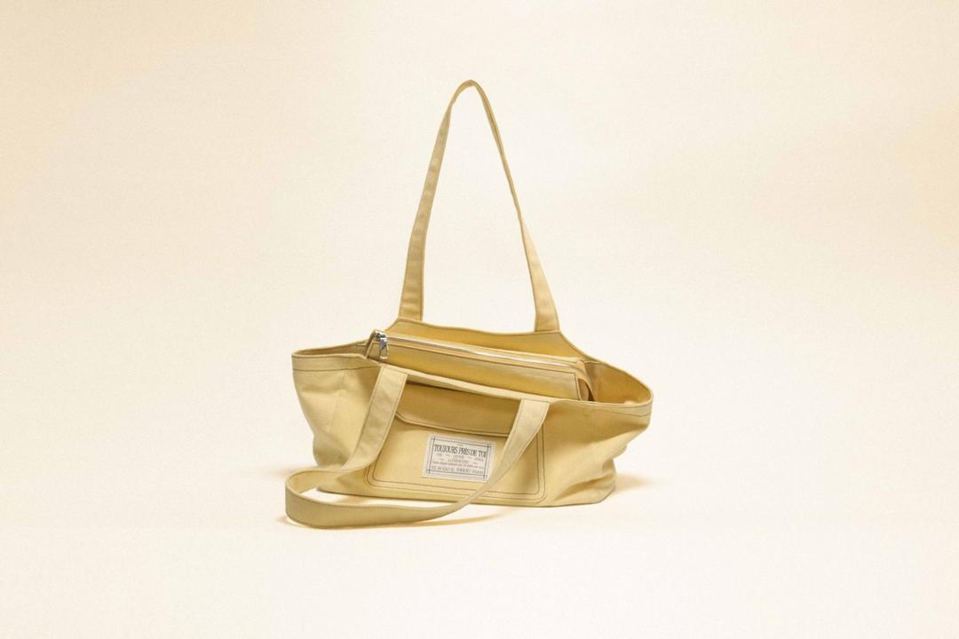 BOVOOTE  POCKET  CANVAS BAG  (butter)