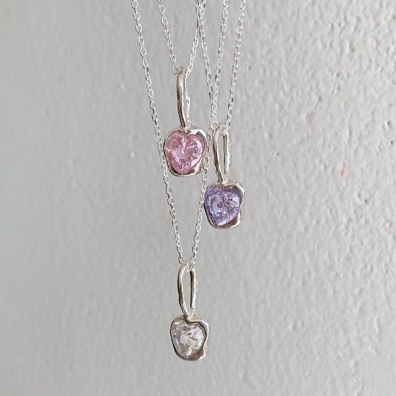 Heart angel necklace