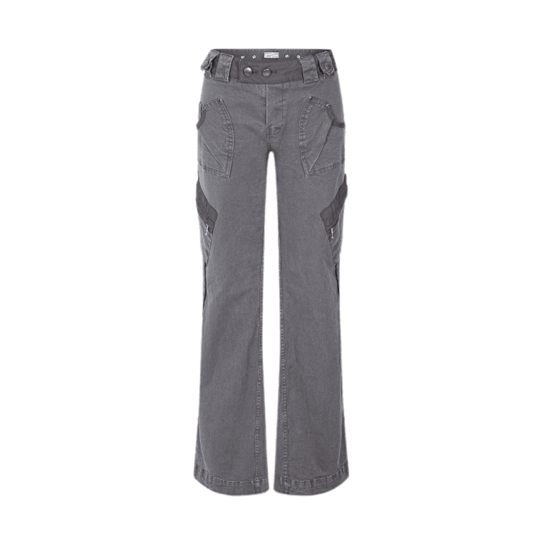 (W) Pleasenofollow Camilla Side Pocket Pants Grey