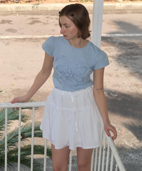 Butterfly Frill T-Shirts (Blue)