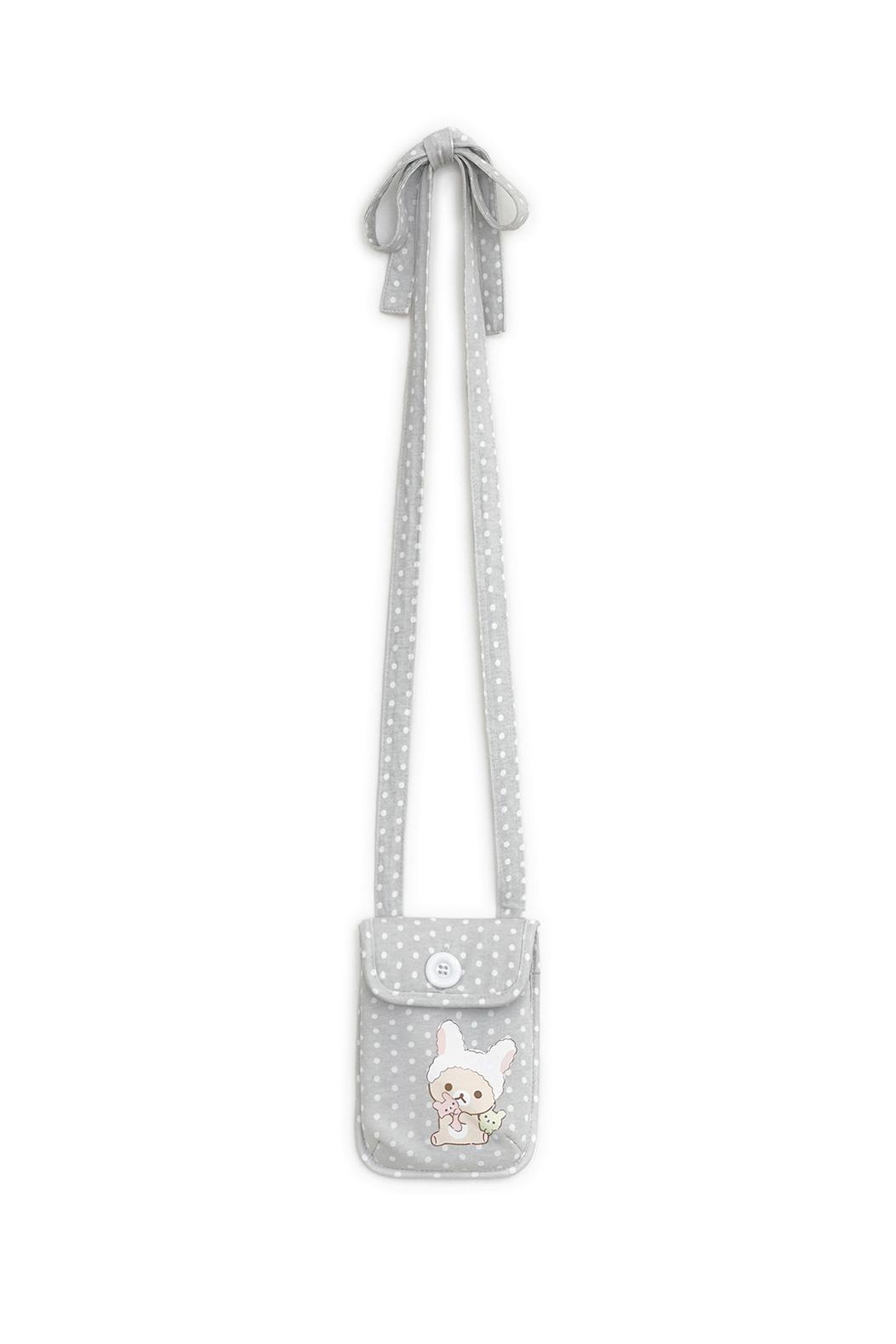 【HUG YOUR SKIN】Korilakkuma mini bag 허그유어스킨 Korilakkuma mini bag (Gray) - 위시버킷